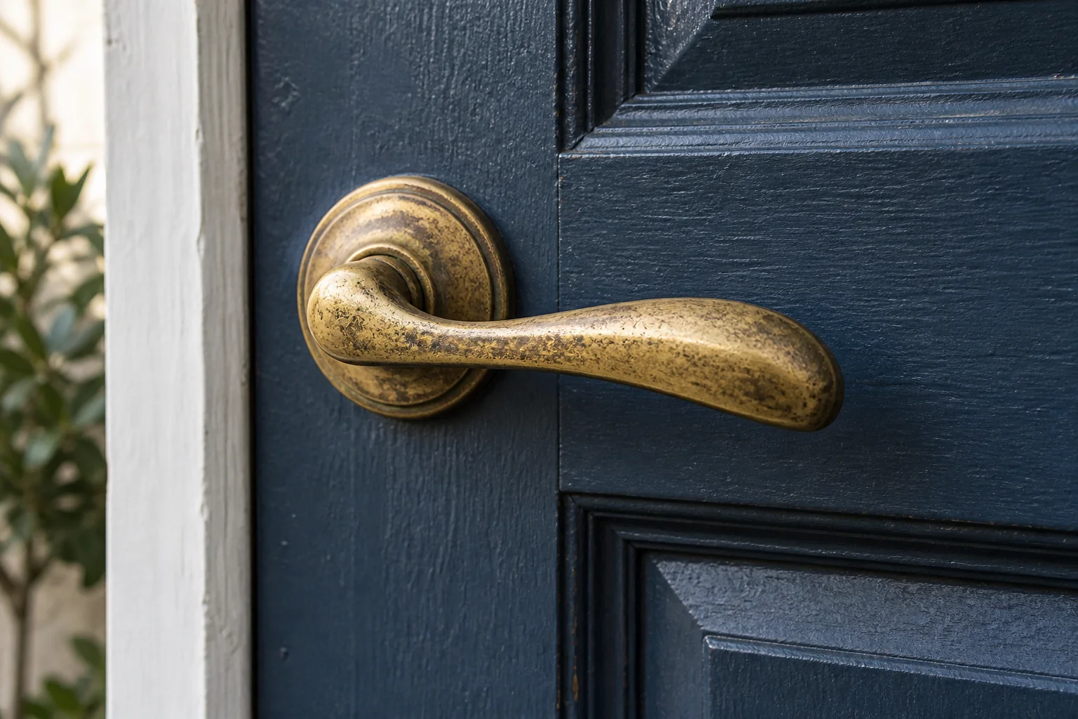 Close-up of weathered door lock hardware — illustration for Adelaide locksmith services